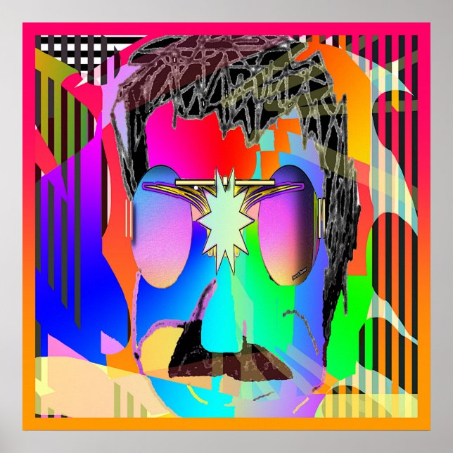 Man With Purple Lenses  Poster (Front)