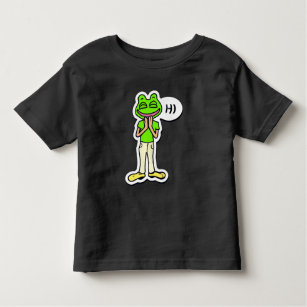 Man with Smiling Frog Head AI Art Toddler T-Shirt