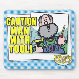 Man With Tool Mouse Pad