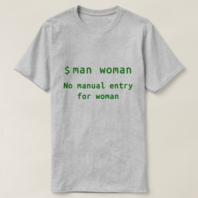 $man woman - light T-Shirt (Design Front)