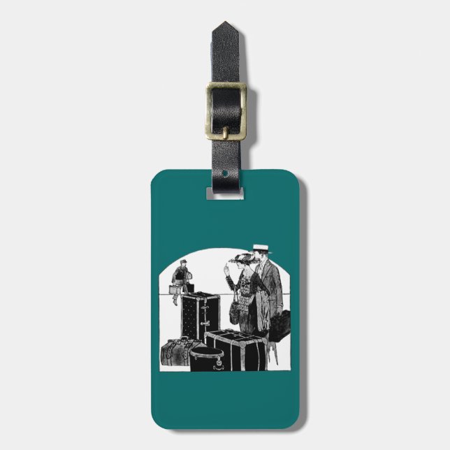 Man Woman Luggage Wardrobe Suitcase Travelling Luggage Tag (Front Vertical)