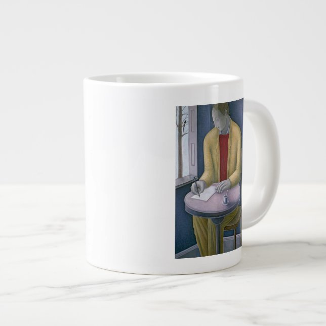 Man Writing 2004 Large Coffee Mug (Front Right)
