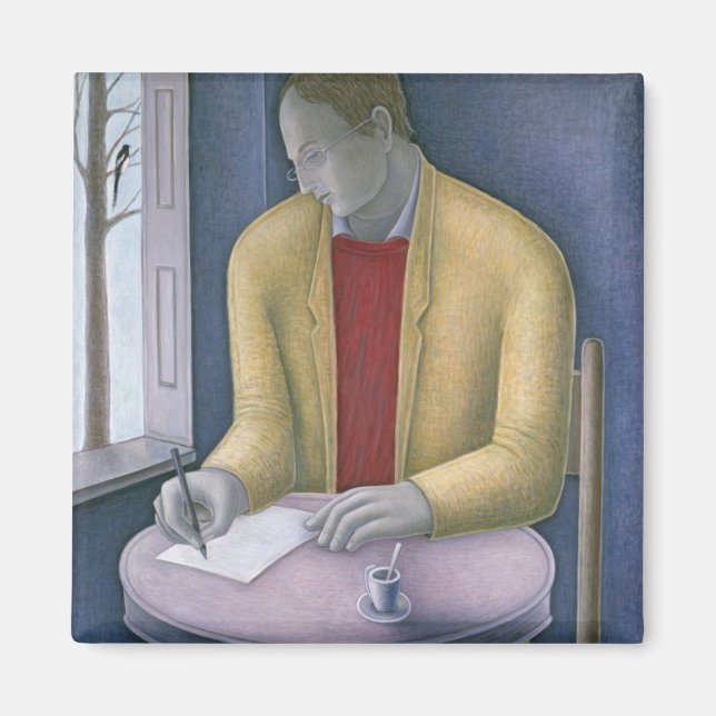 Man Writing 2004 Magnet (Front)