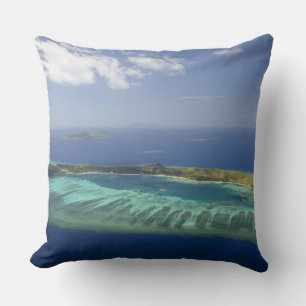 Mana Island and coral reef, Mamanuca Islands Cushion