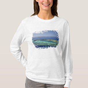 Mana Island and coral reef, Mamanuca Islands T-Shirt