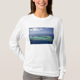 Mana Island and coral reef, Mamanuca Islands T-Shirt