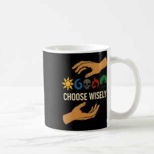 Mana Symbols Gathering Magic - Choose Wisely Blue Coffee Mug