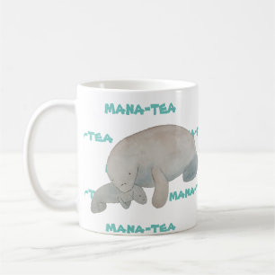 Mana-tea Funny Pun Manatee Coffee Mug