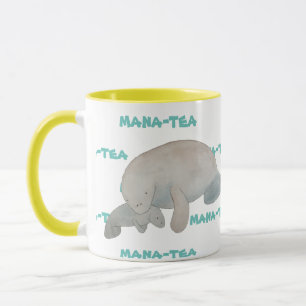 Mana-tea Funny Pun Manatee Mug