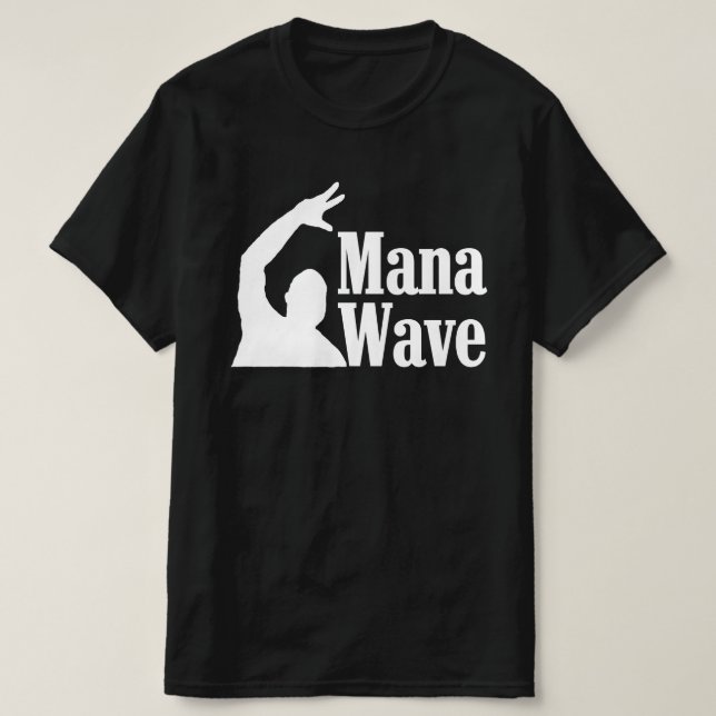 Mana Wave New Zealand Greeting T-Shirt (Design Front)