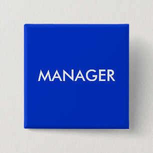 MANAGER 15 CM SQUARE BADGE