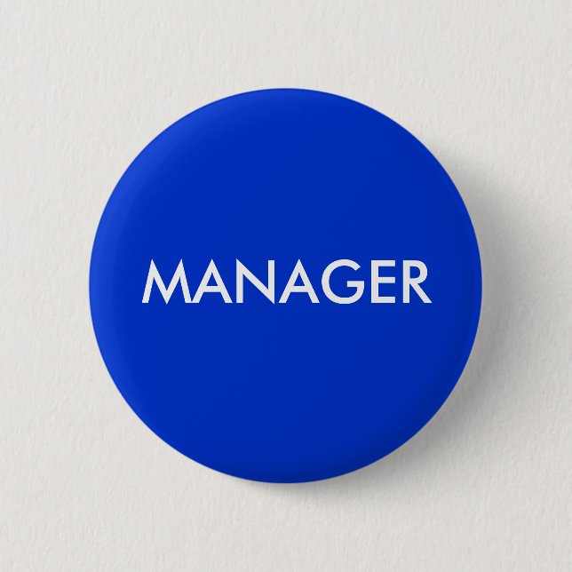 MANAGER 6 CM ROUND BADGE (Front)