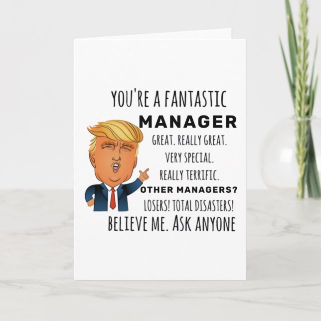 Manager Best Gift Card (Front)
