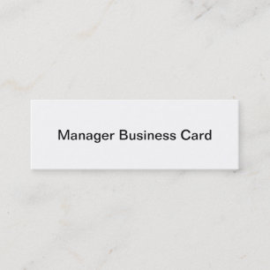 Manager Business Card