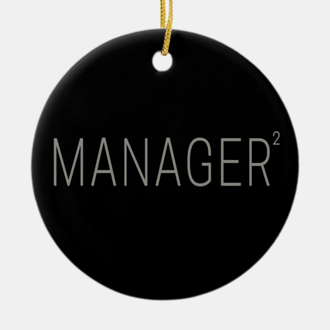 Manager CEO or Self-employed And Freelancer Design Ceramic Ornament (Front)