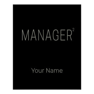 Manager CEO or Self-employed And Freelancer Design Poster