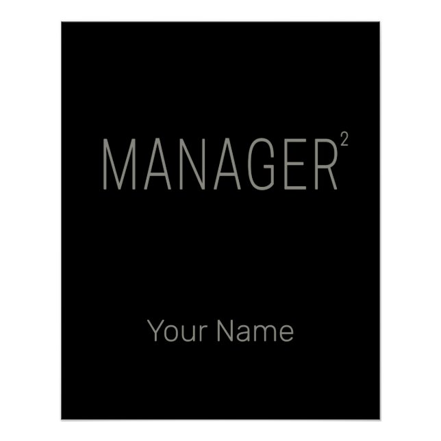 Manager CEO or Self-employed And Freelancer Design Poster (Front)