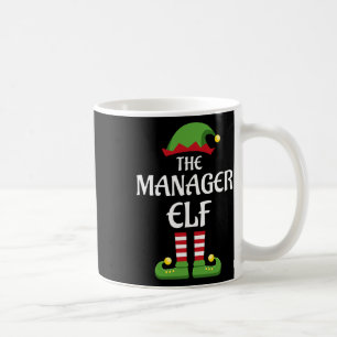 Manager Elf Family Matching Group Christmas  Coffee Mug