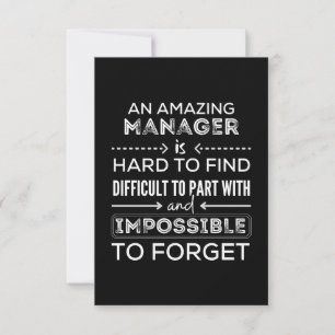 Manager, Gift For Manager, A Truly Great Manager Card