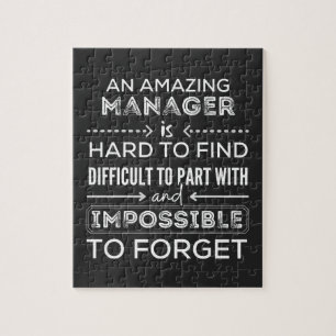 Manager, Gift For Manager, A Truly Great Manager Jigsaw Puzzle