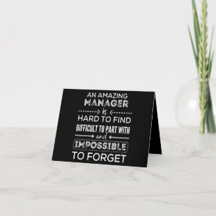 Manager, Gift For Manager, A Truly Great Manager Note Card