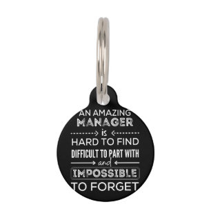 Manager, Gift For Manager, A Truly Great Manager Pet Tag