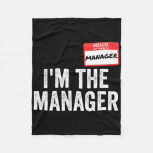 Manager Halloween Costume Karen And Manager Matchi Fleece Blanket
