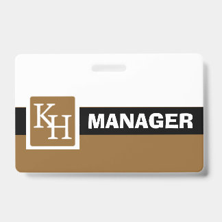Manager ID Badge