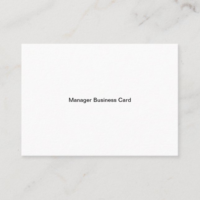Manager  Mighty Business Card (Front)
