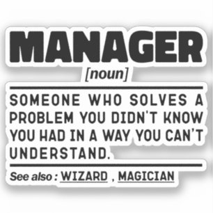 Manager Noun Managing Director Appreciation Funny 