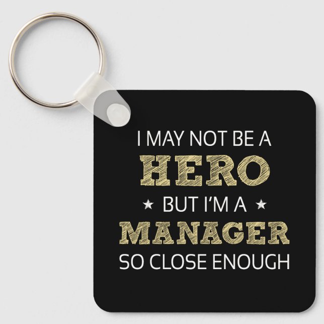 Manager Novelty Key Ring (Front)