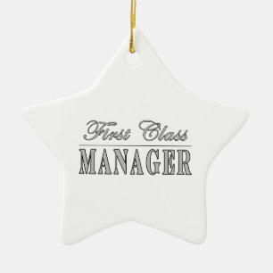 Managers First Class Manager Ceramic Tree Decoration