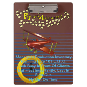 Manager's Inventory Clipboard 
