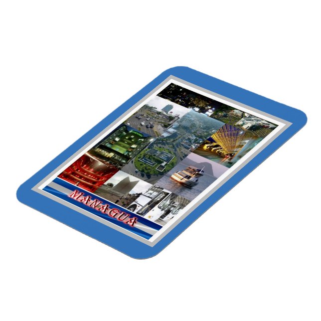 Managua  - Nicaragua - Mosaic - Magnet (Left Side)