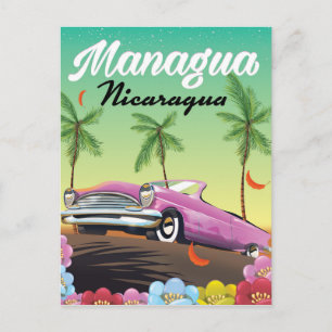 Managua - Nicaragua travel poster Postcard