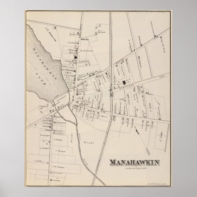 Manahawkin, New Jersey Poster (Front)