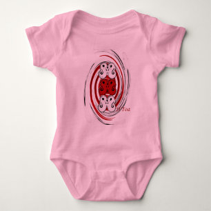 manaia on baby romper suit baby bodysuit