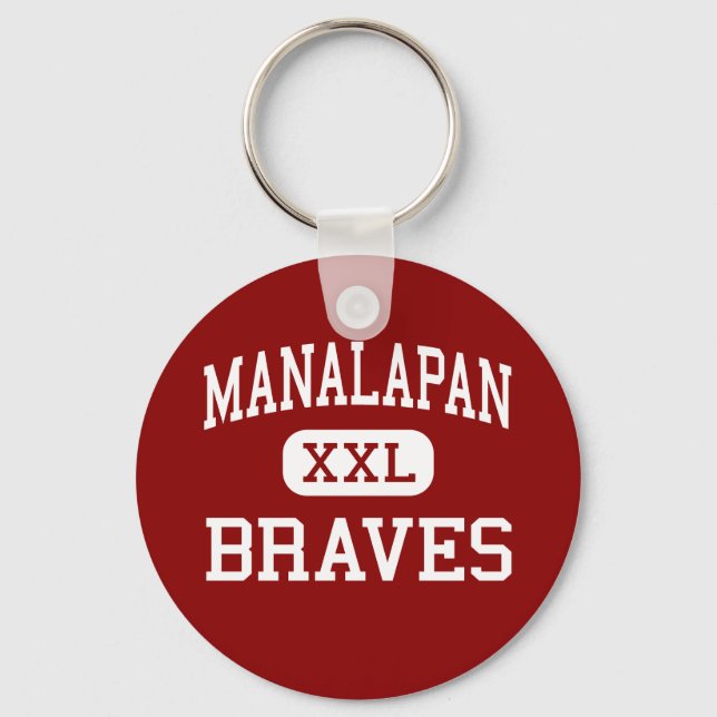 Manalapan - Braves - High - Englishtown New Jersey Key Ring (Front)