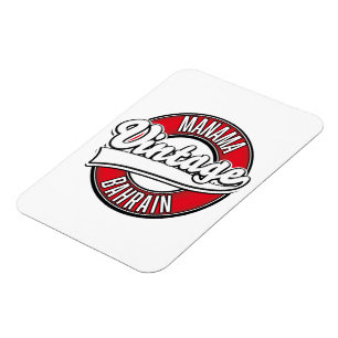 Manama Bahrain Vintage logo Magnet