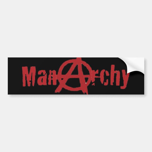 Manarchy bumper bumper sticker (Front)
