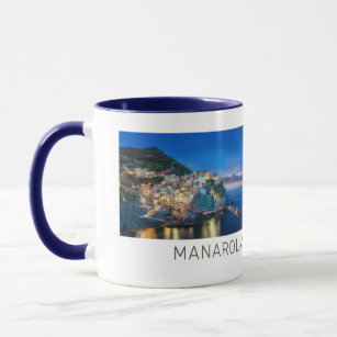Manarola Cinque Terre La Spezia Retro Italy Mug