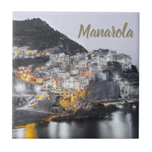 Manarola Cinque Terre Liguria Italy Fine Art gift Ceramic Tile
