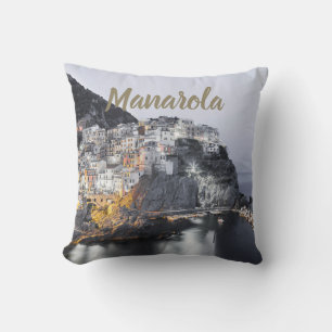 Manarola Cinque Terre Liguria Italy Fine Art gift Cushion