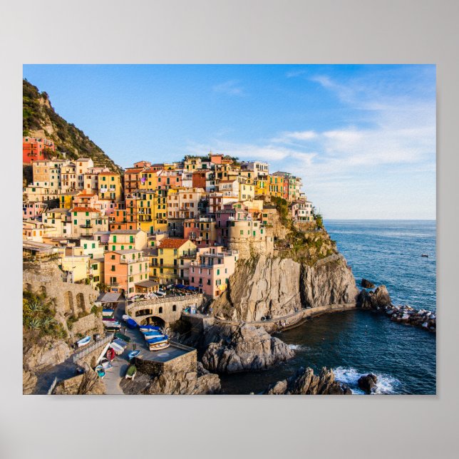 Manarola, Cinque Terre, Liguria, Italy Poster (Front)