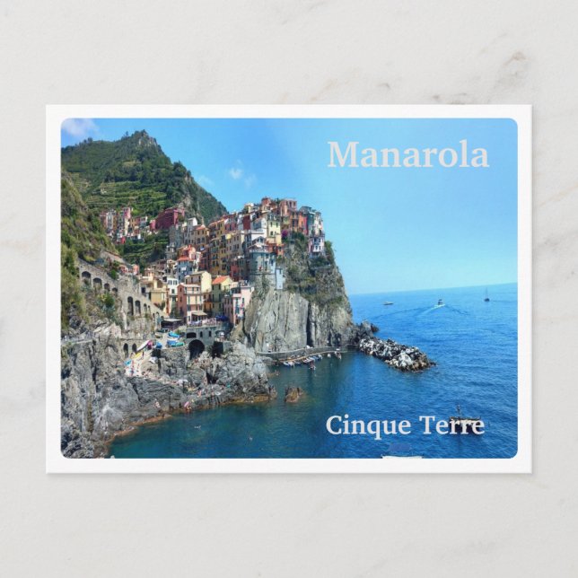 MANAROLA - Italy - Cinqueterre - PANORAMA Postcard (Front)