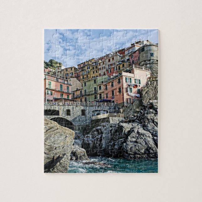 Manarola Italy Travel Adventure - 8x10 - 110 pc Jigsaw Puzzle (Vertical)