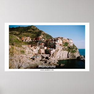 Manarola Panoramic View Poster