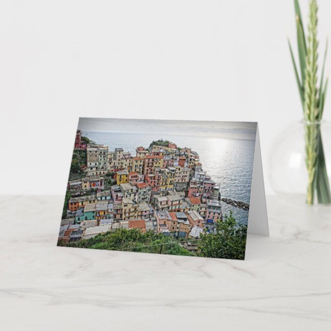 Manarola - The Cinque Terre - Italy Greeting Card (Front)