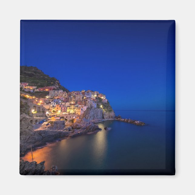 Manarola town in the Cinque Terre in the evening Magnet (Front)