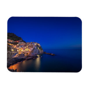 Manarola town in the Cinque Terre in the evening Magnet